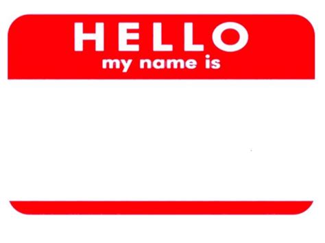 name tag clipart